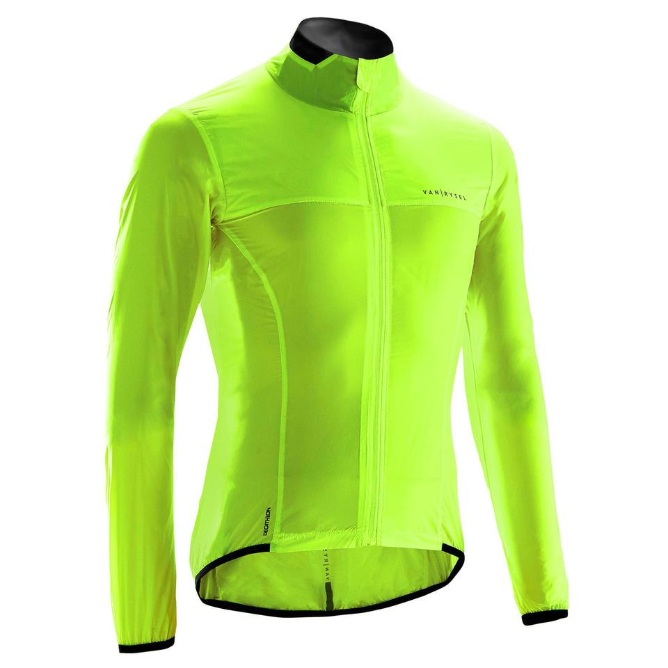 cortaviento ciclismo carretera manga larga hombre racer ultra light amarillo cortaviento ciclismo carretera manga larga hombre racer ultra light amarillo