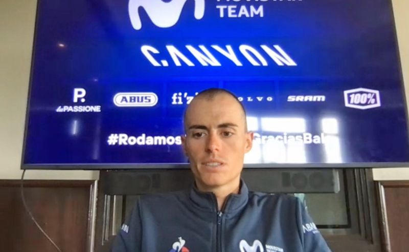 Enric Mas, en un momento de la rueda de prensa