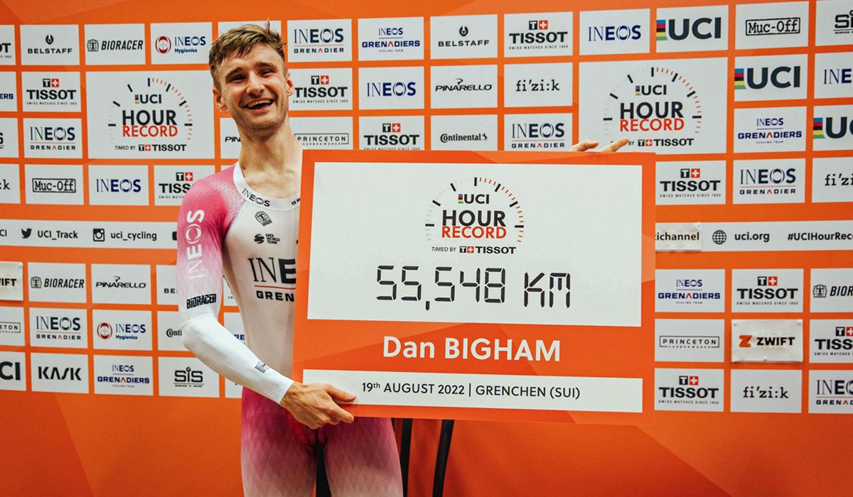 El británico Dan Bigham establece un nuevo récord de la hora con 55,548 Km