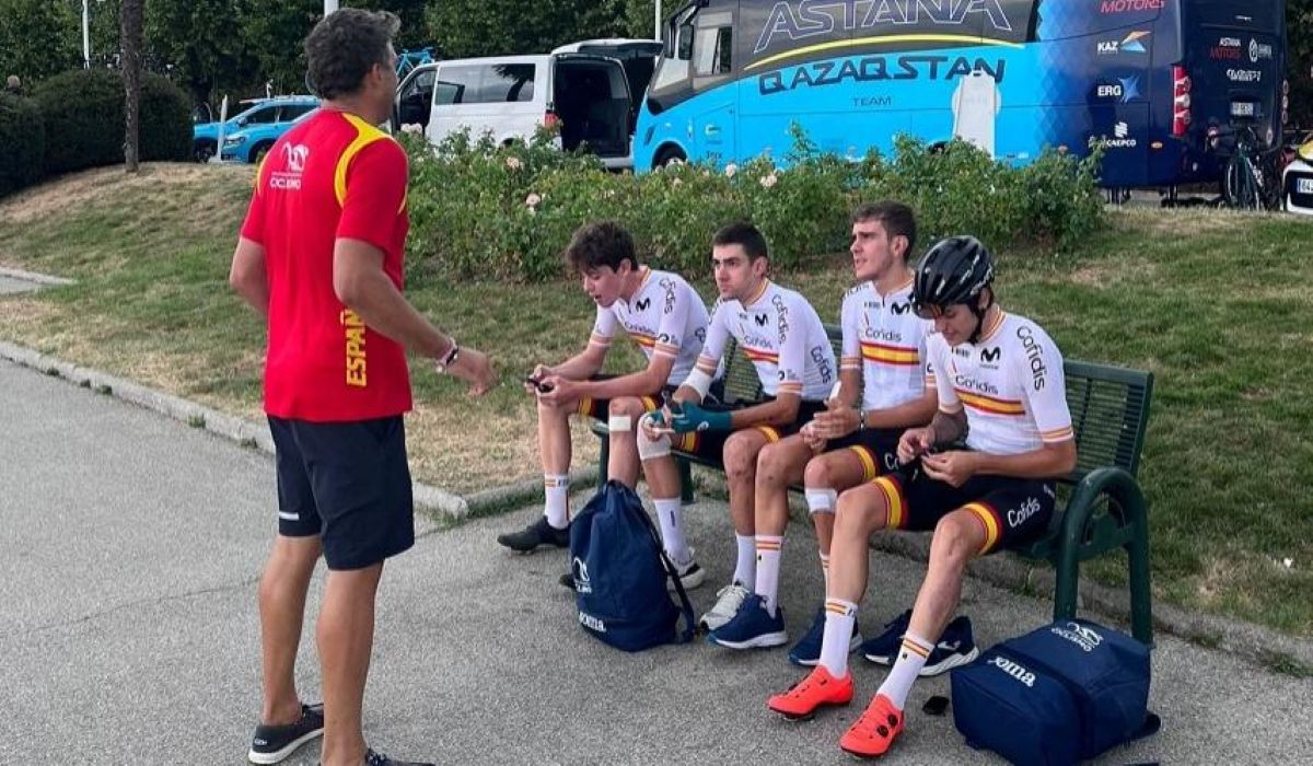 Miembros de la selección española en el Tour de l'Avenir
