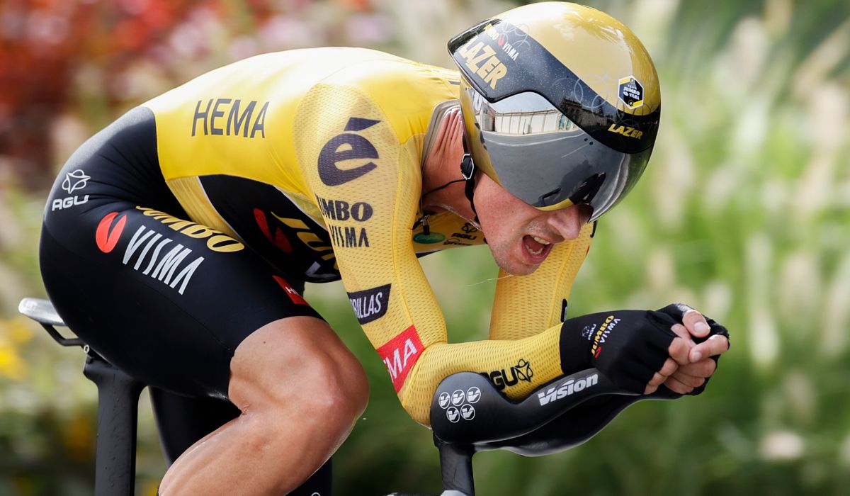 Primoz Roglic en la contrarreloj de hoy