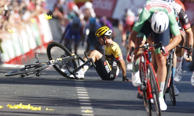 caida Roglic caida Roglic