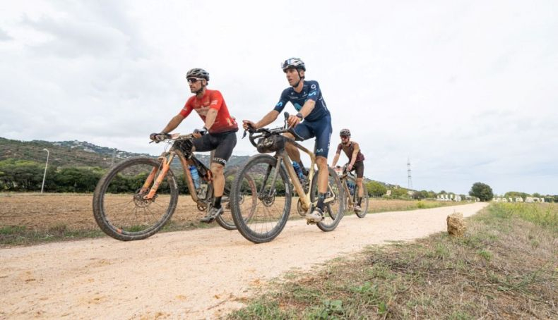 Carlos Verona durante la prueba de gravel en la que corrió este sábado. 