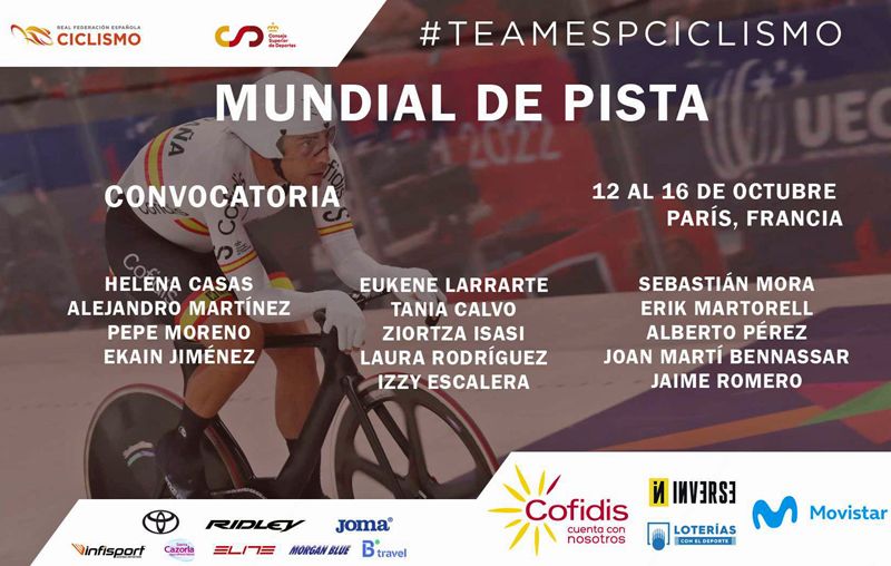 seleccionados Mundial pista seleccionados Mundial pista