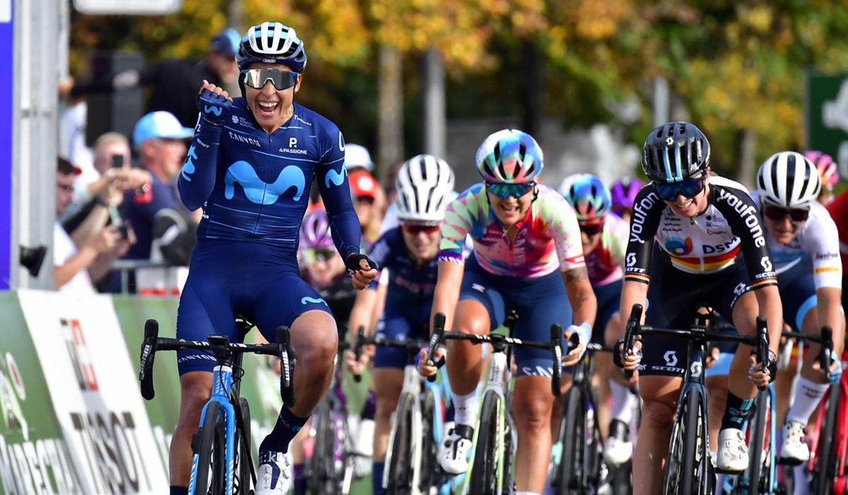 Arlenis Sierra, primera líder del Tour de Romandía tras imponerse al sprint en Lausana