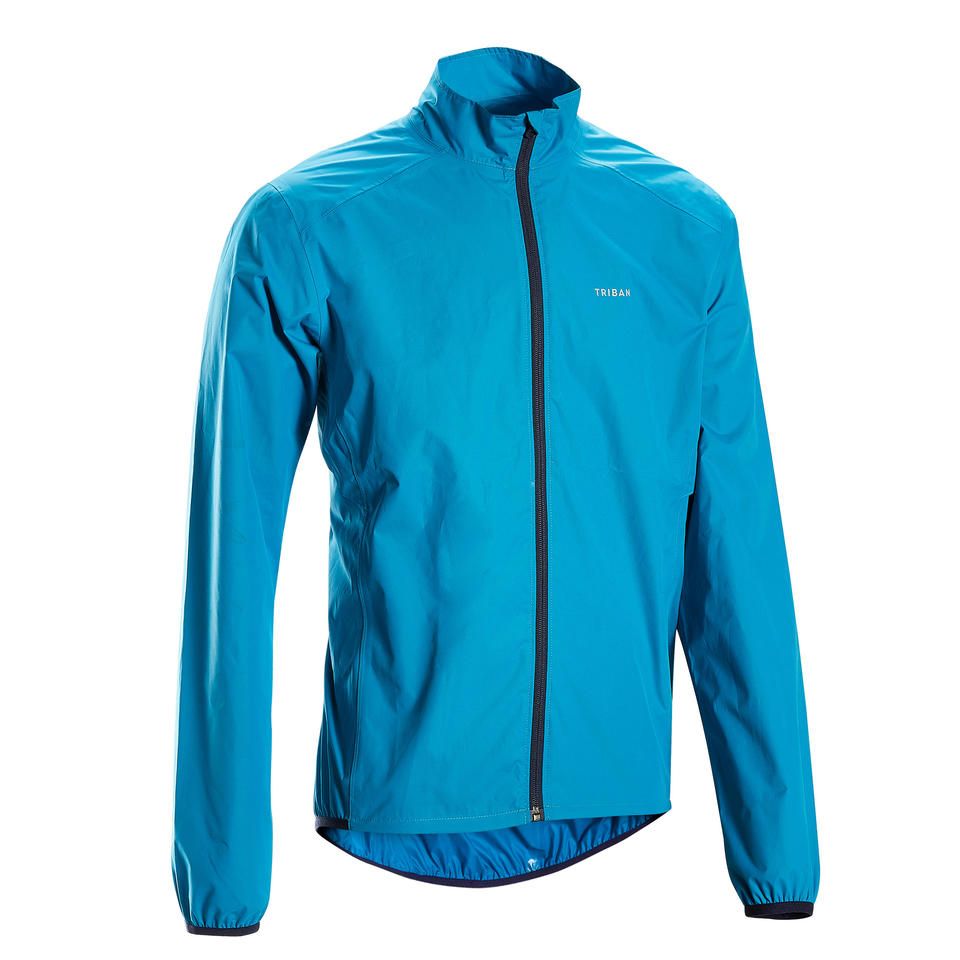chubasquero ciclismo hombre triban rc 100 azul chubasquero ciclismo hombre triban rc 100 azul