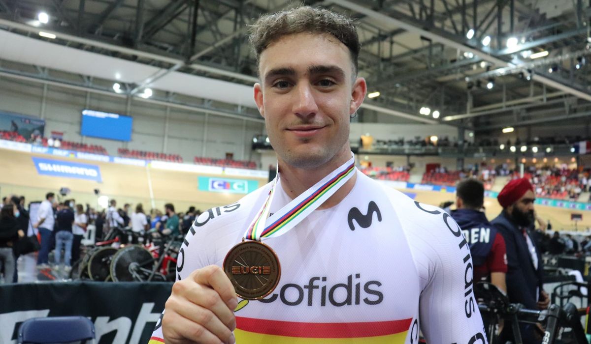 Alejandro Martínez consigue un histórico bronce en el kilómetro del Mundial de Pista de París
