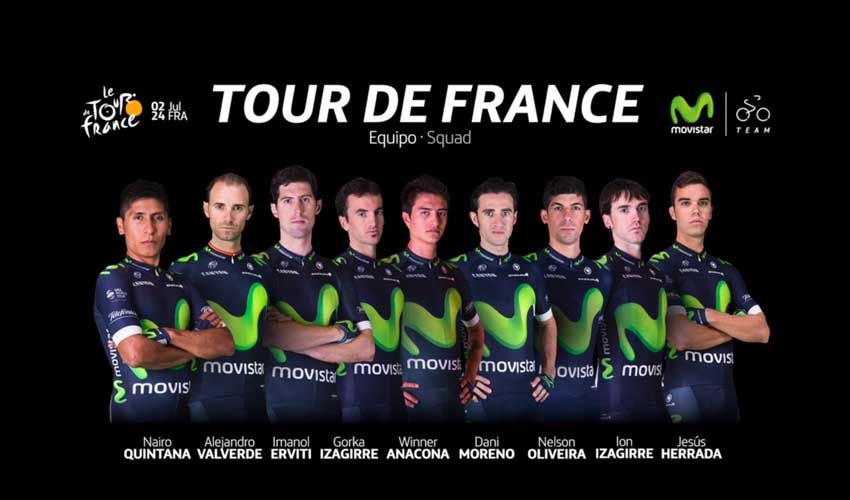 Movistar Team anuncia su equipo para el Tour de Francia