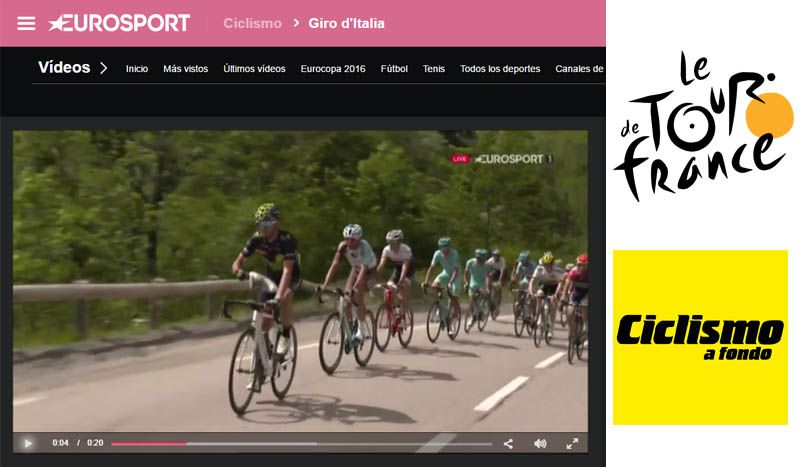 El Tour en vivo con los vídeos de Eurosport