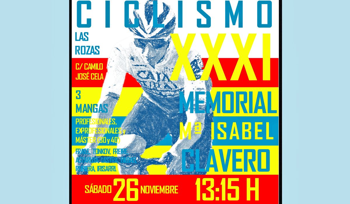 El Memorial Mª Isabel Clavero celebrará su XXXI edición el 26 de noviembre