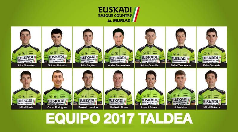 Euskadi Basque Country – Murias Taldea anuncia su plantilla para 2017