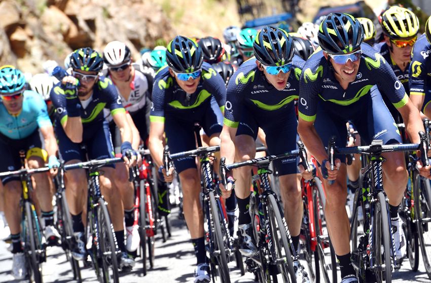 Los nuevos cascos Abus del Movistar Team