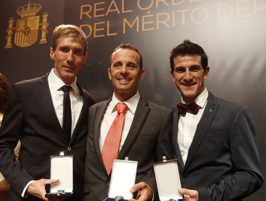 Lastras, Hermida y Coloma reciben sus medallas de la Real Orden del Mérito Deportivo