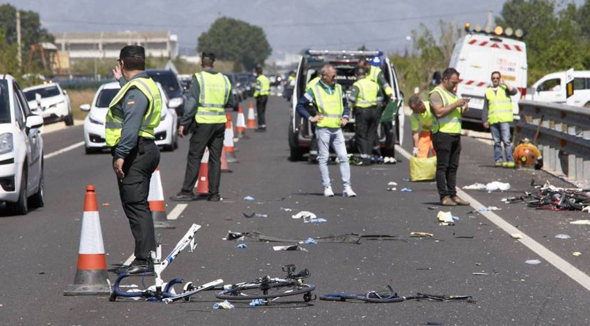 Fallece un tercer ciclista de los atropellados en Oliva