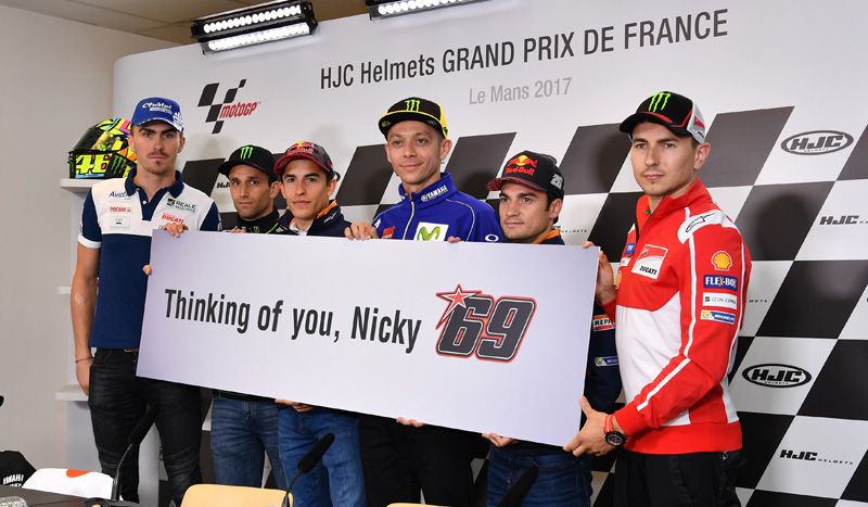 El Mundial de MotoGP pide respeto al ciclista tras el accidente de Nicky Hayden
