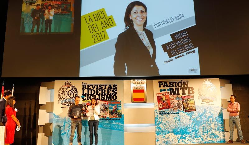 Recibió el premio a los "Valores del Ciclismo" en la Gala de la Bici del Año 2017