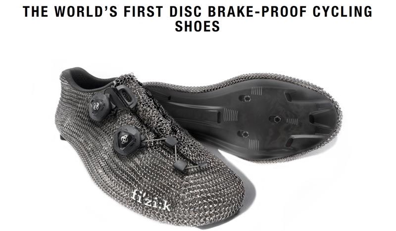 El "april fools" de fi'zi:k y sus zapatillas para freno de disco