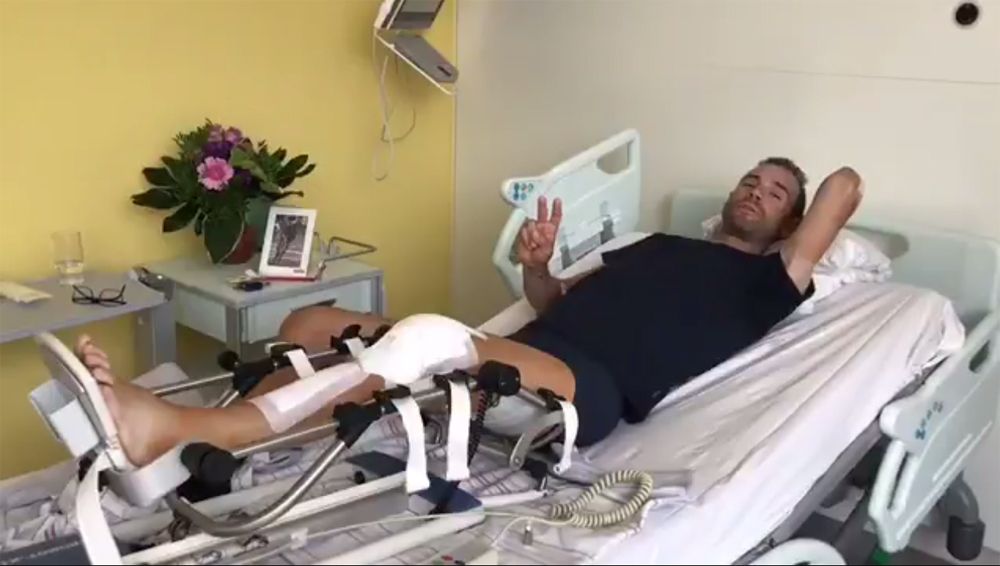 Vídeo: Valverde ya dobla la rodilla 36 horas después de su operación