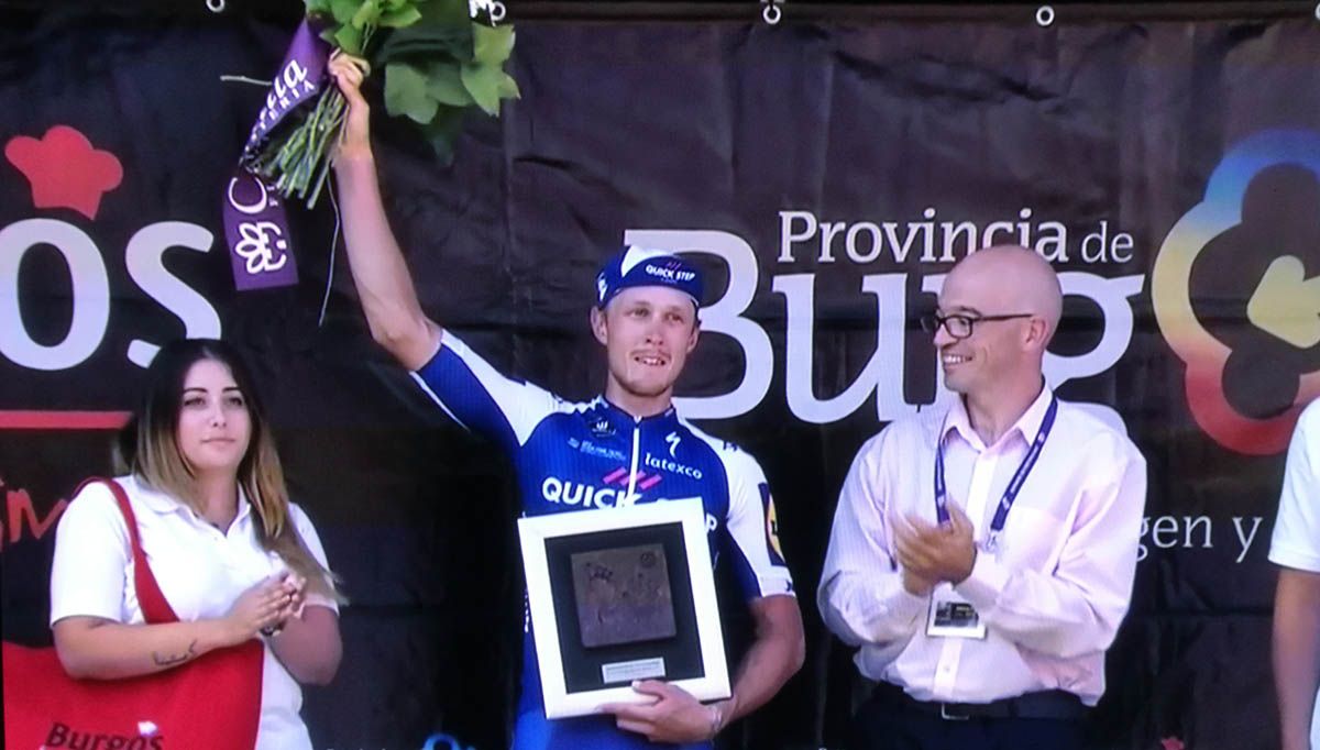 Vuelta a Burgos 2017 2ª etapa, Matteo Trentin doble celebración