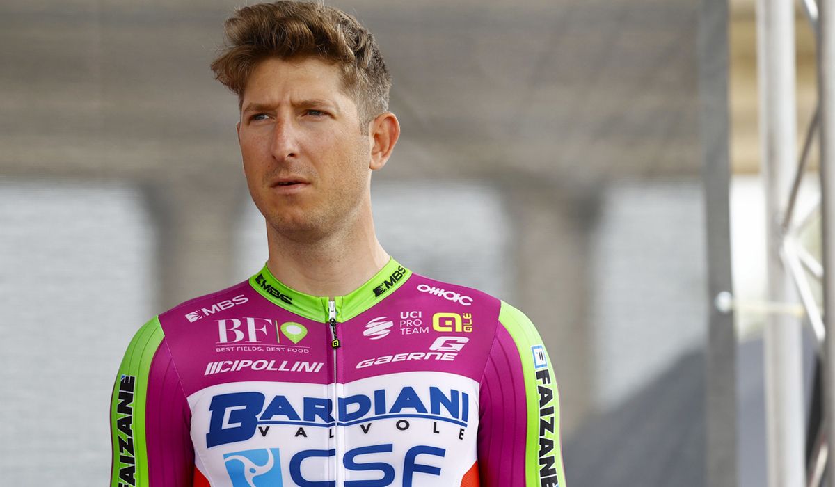 Sacha Modolo en una imagen del pasado Giro de Italia