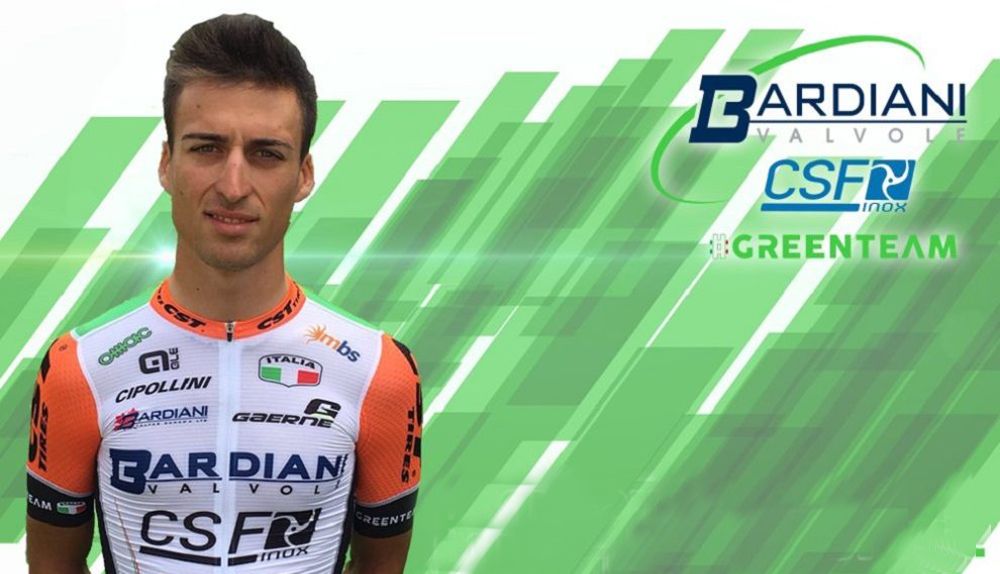 Bresciani, tercer positivo del Bardiani-CSF en 2017