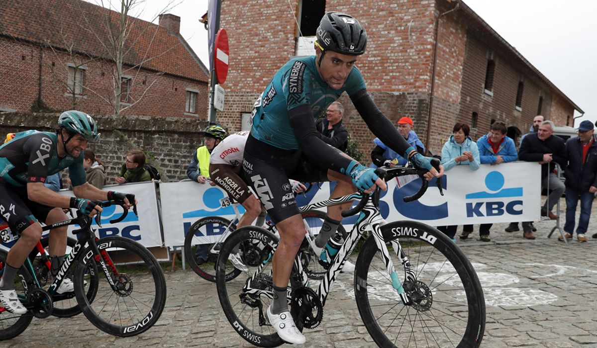 Franck Bonnamour en una imagen de la pasada Flecha Brabanzona