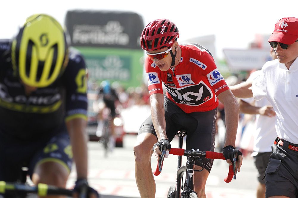 Chris Froome: “Estoy contento con la posición que tengo”