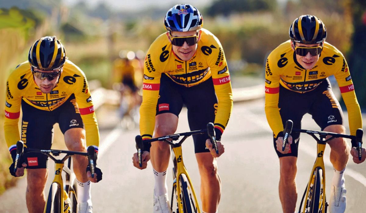 Roglic, Van Aert y Vingegaard, trío de líderes del Jumbo-Visma