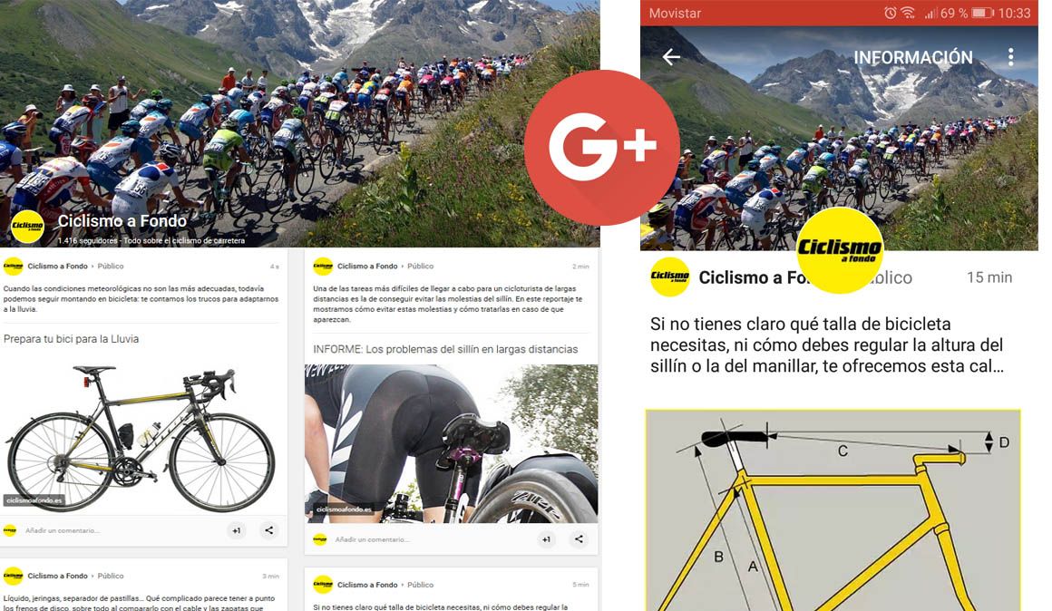Ciclismo a Fondo también en Google Plus