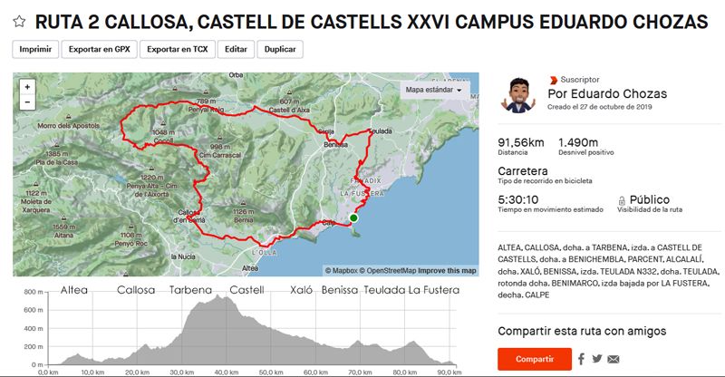 RUTA 2 CASTELL RUTA 2 CASTELL