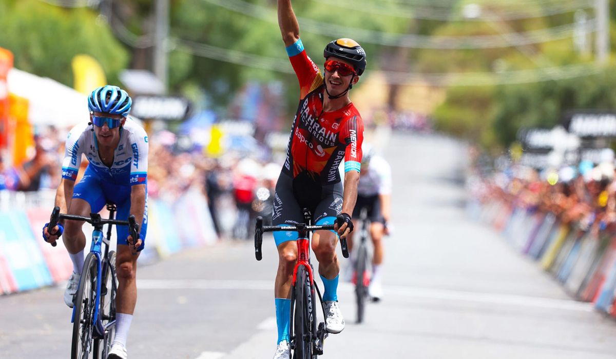 Pello Bilbao gana en Campbelltown. Foto Sprint Cycling Agency