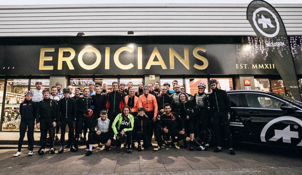 Assos ha presentado su dilatada historia en Eroicians con Miguel Indurain