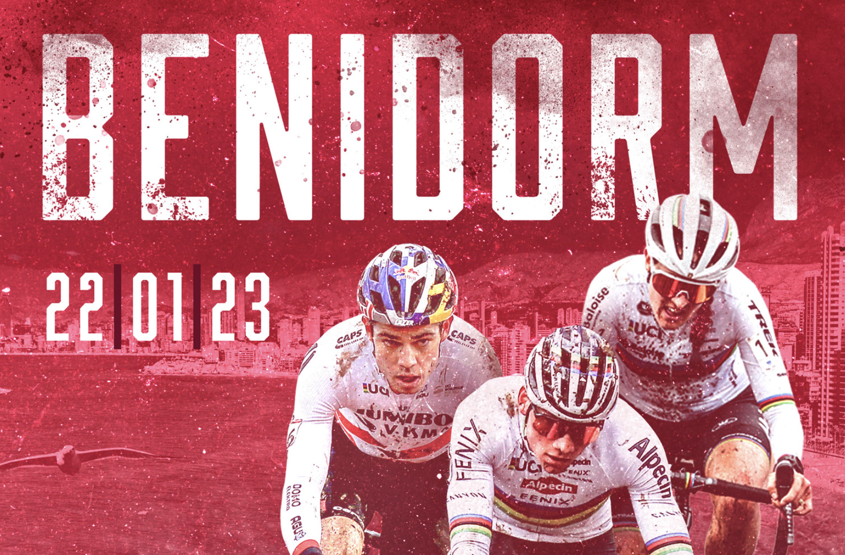 Van der Poel, Wout van Aert y Tom Pidcock se ven la caras en Benidorm.
