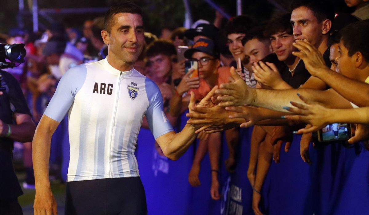 Maximiliano Richeze en la presentación de equipos de la Vuelta a San Juan