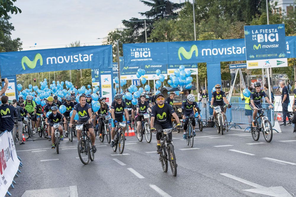 Este domingo, la bicicleta tomará Madrid en la Fiesta de la Bici Movistar