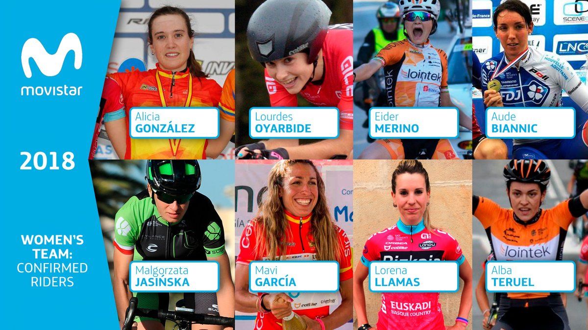 El Movistar Team femenino ya cuenta con 8 corredoras