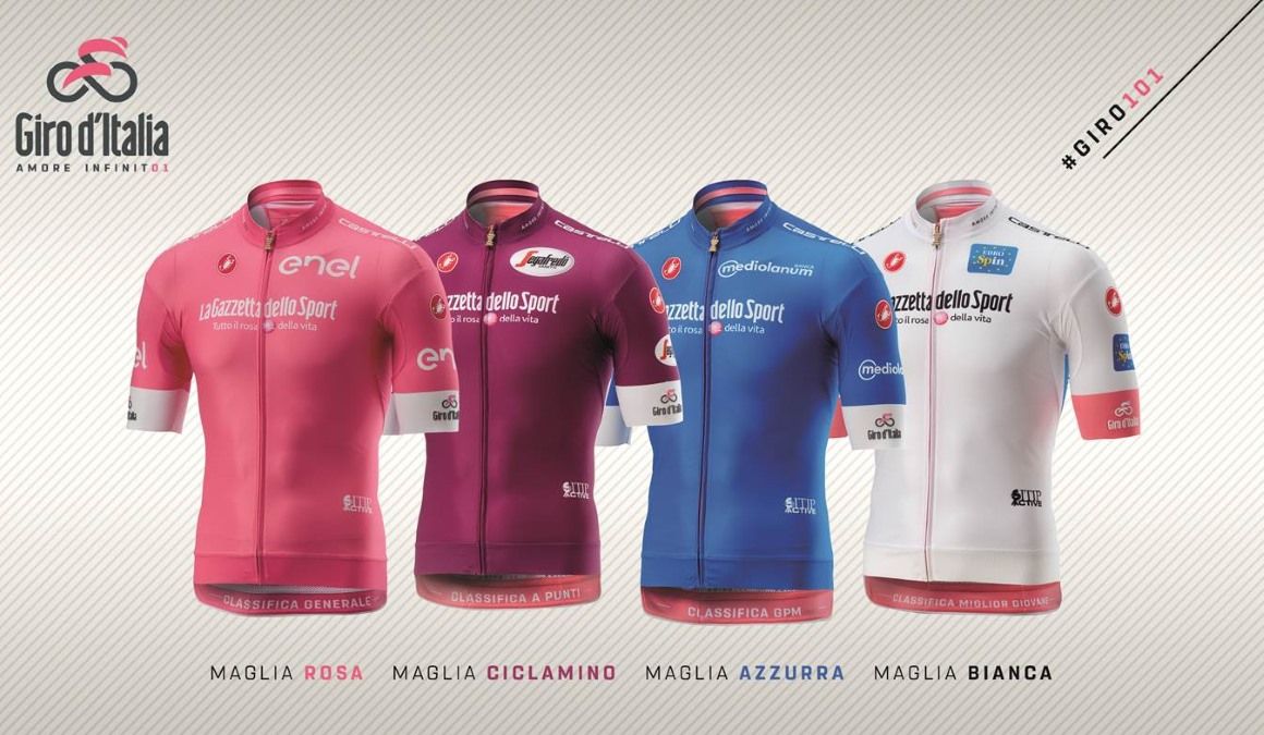 El Giro de Italia 2018 presenta sus maillots