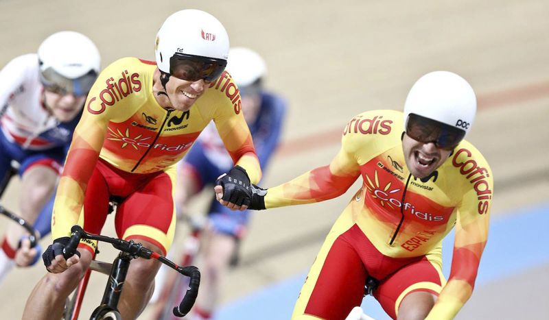 Albert Torres y Sebastián Mora, subcampeones del mundo de Madison