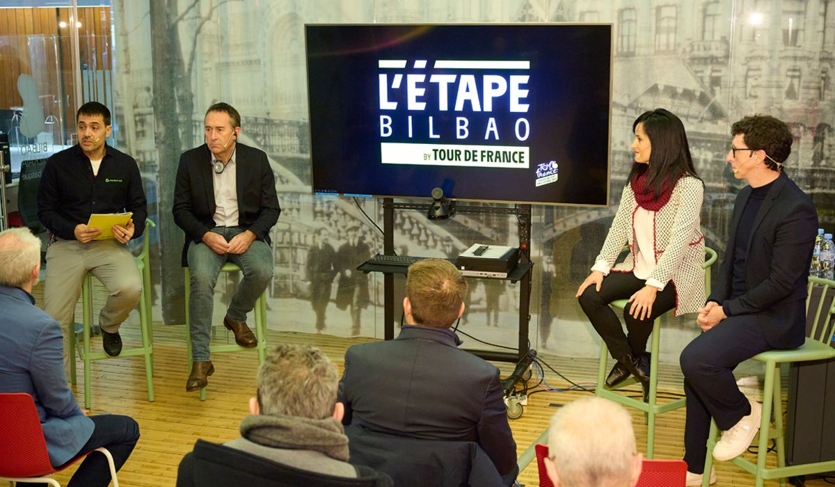 Un momento de la presentación de L’Étape Bilbao by Tour de France