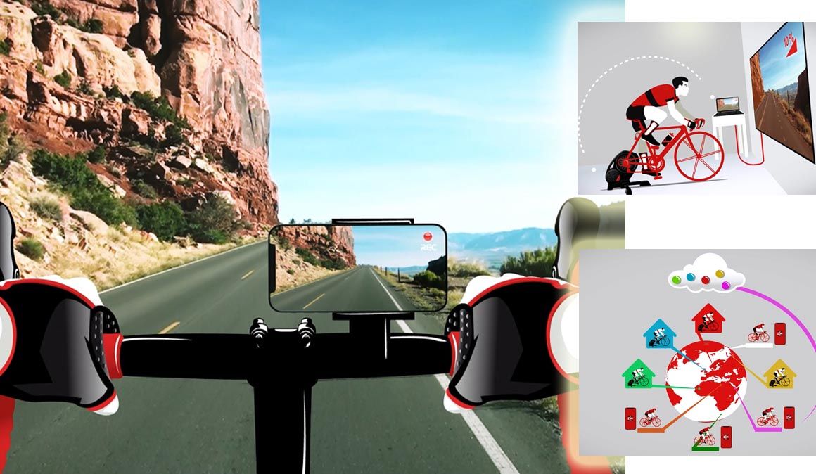 Diseña tu propia ruta para hacer rodillo con Elite My RealVideo
