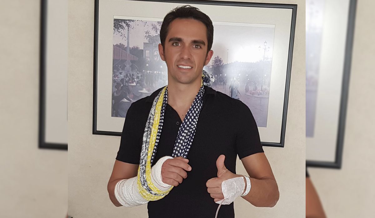 Contador, operado con éxito de un tendón de la muñeca