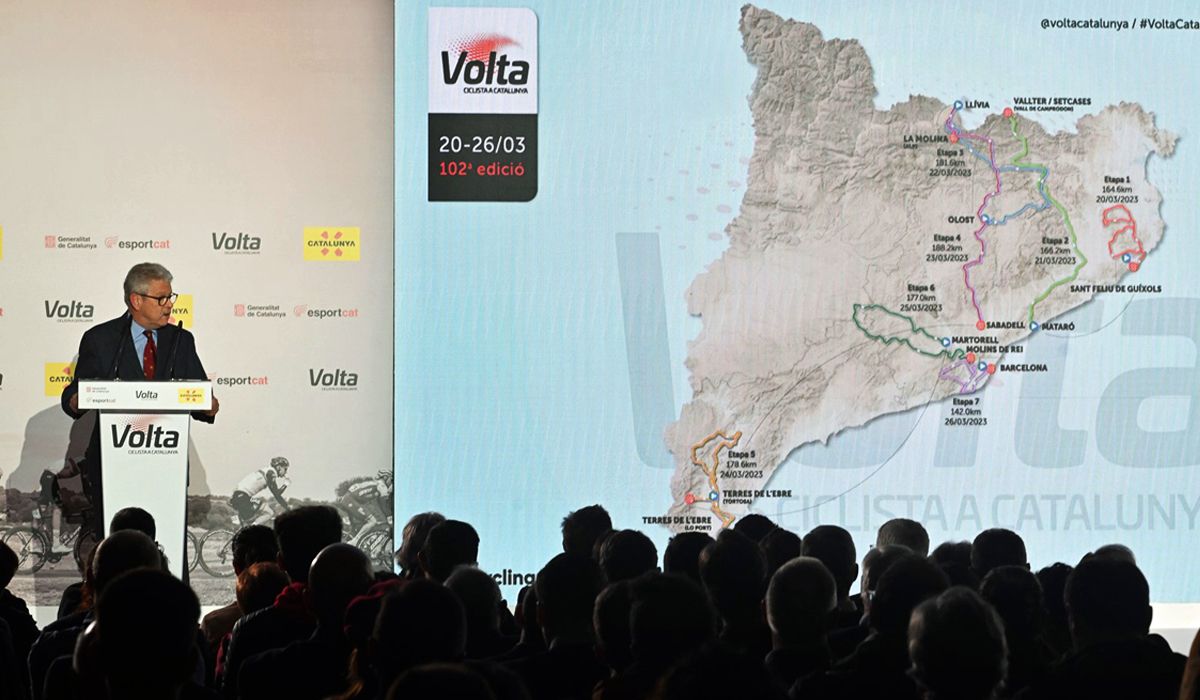 Ruben Peris, durante la presentación del recorrido de la Volta a Catalunya 2023