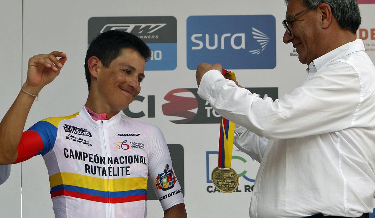 Esteban Chaves, campeón colombiano de ruta