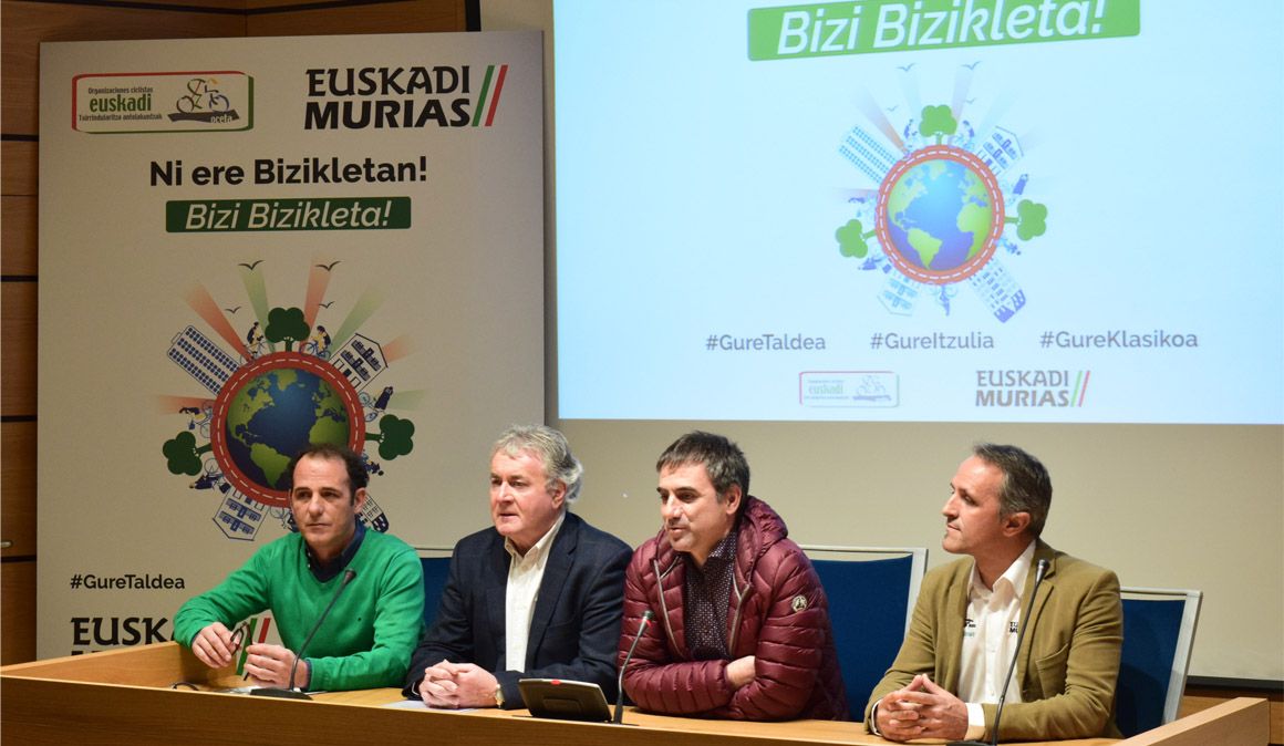 Euskadi-Murias y la Itzulia se unen para fomentar el uso de la bicicleta Euskadi-Murias y la Itzulia se unen para fomentar el uso de la bicicleta