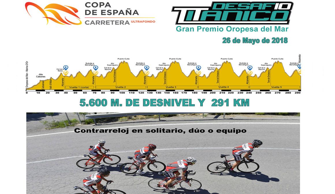 El Desafío Titánico G.P. Oropesa del Mar presenta nuevo recorrido