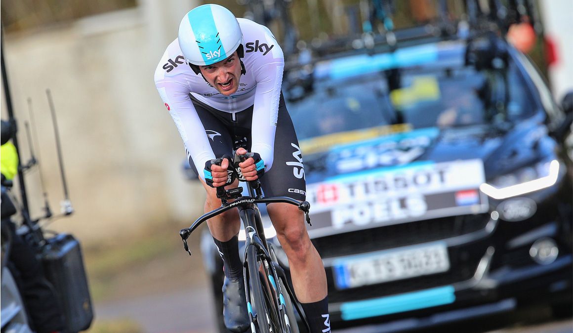 Poels se luce en la CRI y Luis León sigue líder de la París-Niza