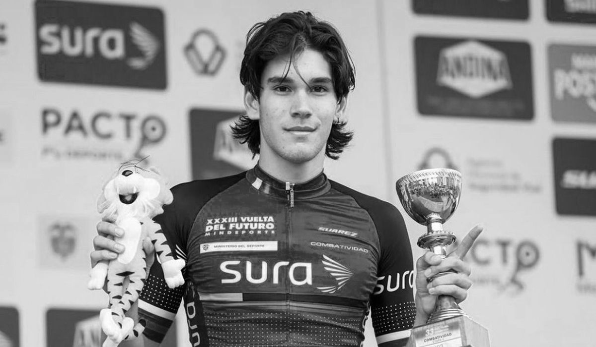 El joven ciclsta colombiano fallecido, Jerónimo Jaramillo