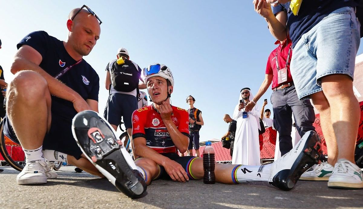 Remco Evenepoel (Soudal QuickStep) acabó totalmente fundido ante el empuje de Yates Remco Evenepoel (Soudal QuickStep) acabó totalmente fundido ante el empuje de Yates