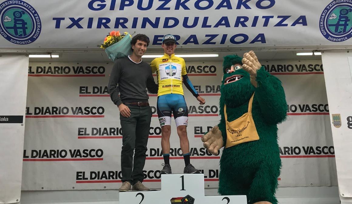 Juan Pedro López, primer líder de la Vuelta al Bidasoa Juan Pedro López, primer líder de la Vuelta al Bidasoa