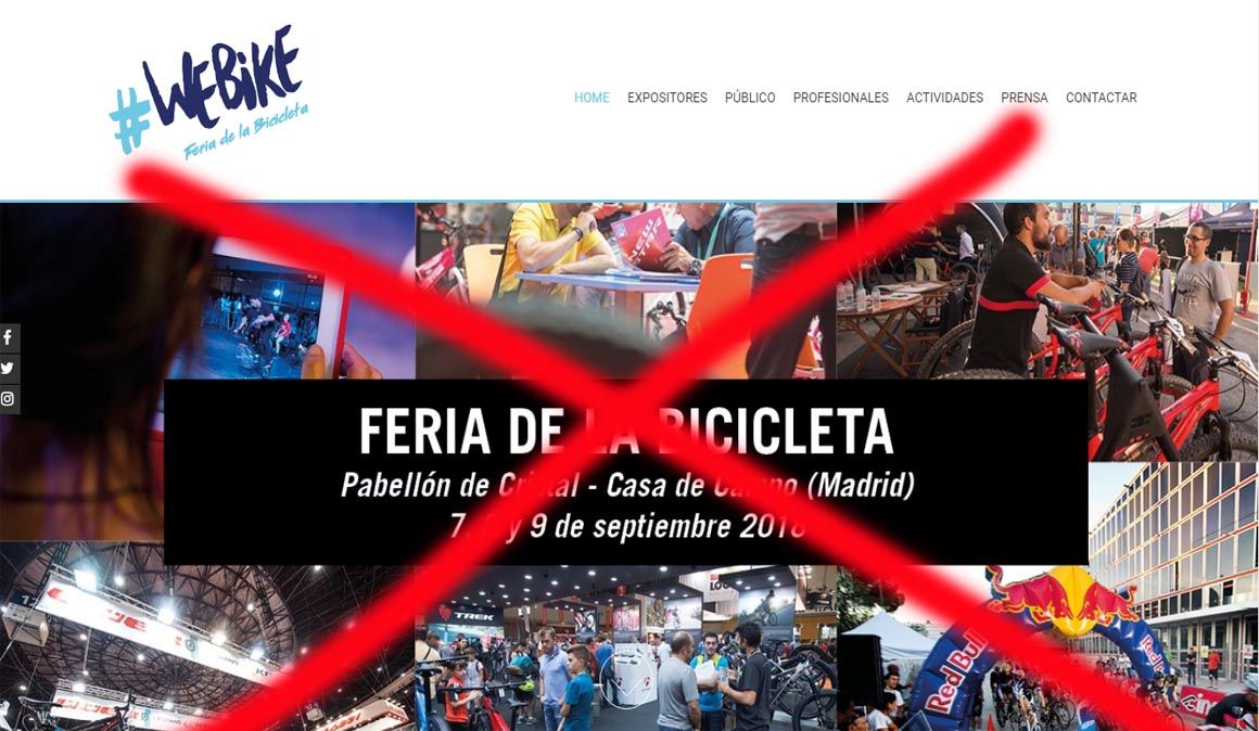 Cancelada la feria WEBIKE 2018